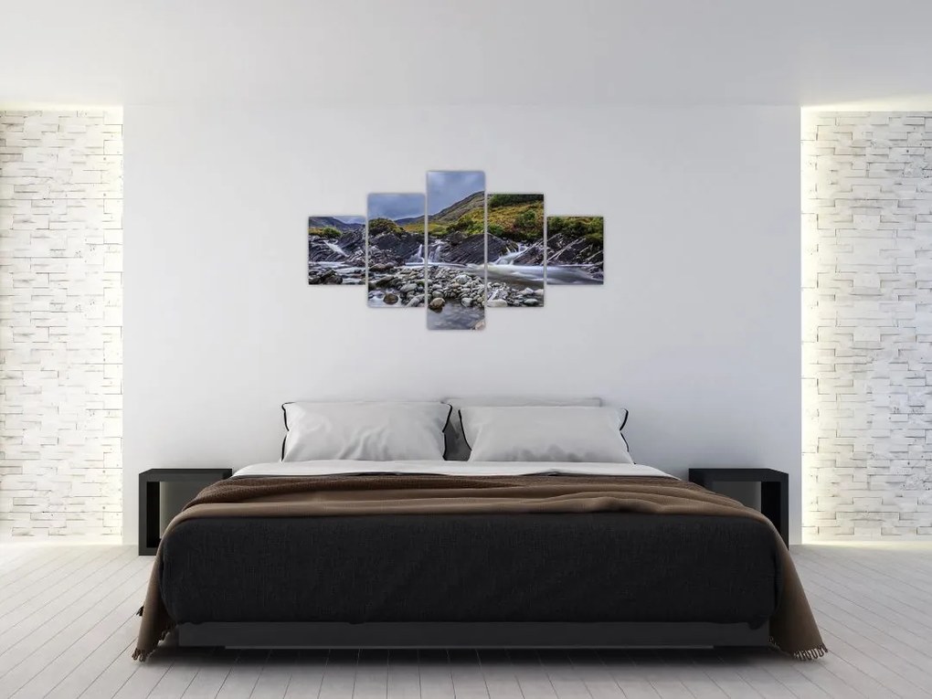 Obraz płynącej wody (125x70 cm)