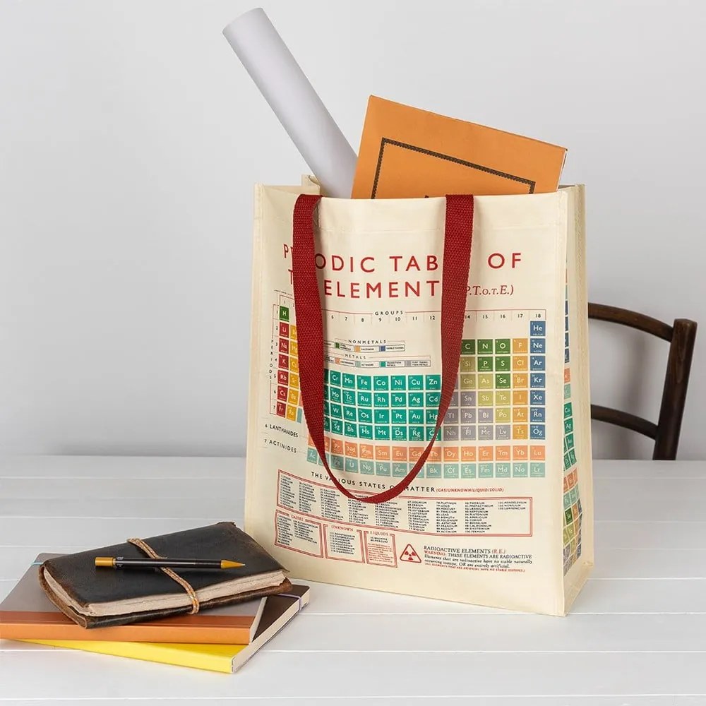 Torba na zakupy z papieru z recyklingu Rex London Periodic Table