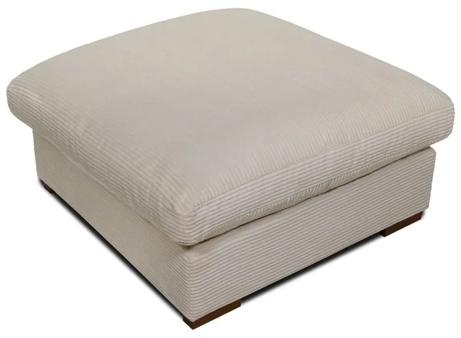 Beżowy sztruksowy puf Comfy – Scandic