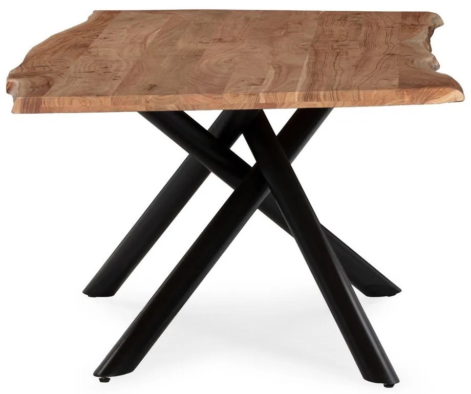Stół z litego drewna akacjowego 100x220 cm Anuri – MOME