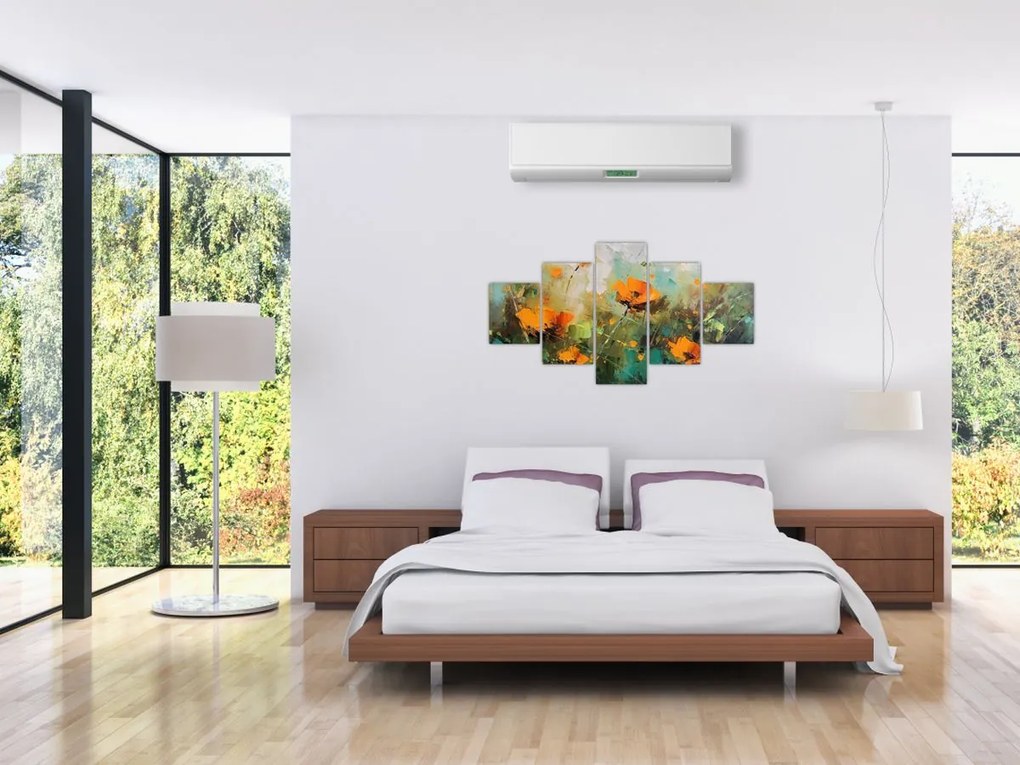 Obraz - Kwiaty (125x70 cm)