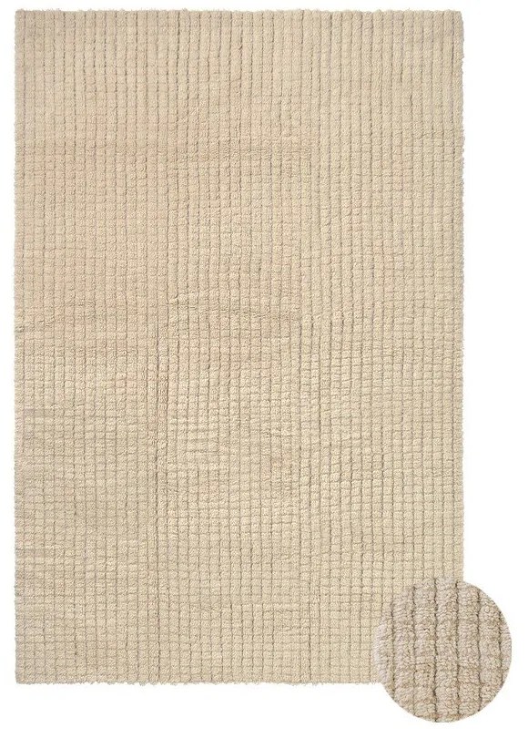 Beżowy wełniany dywan odpowiedni do prania/tkany ręcznie 200x300 cm Unexpected Wool – Lorena Canals