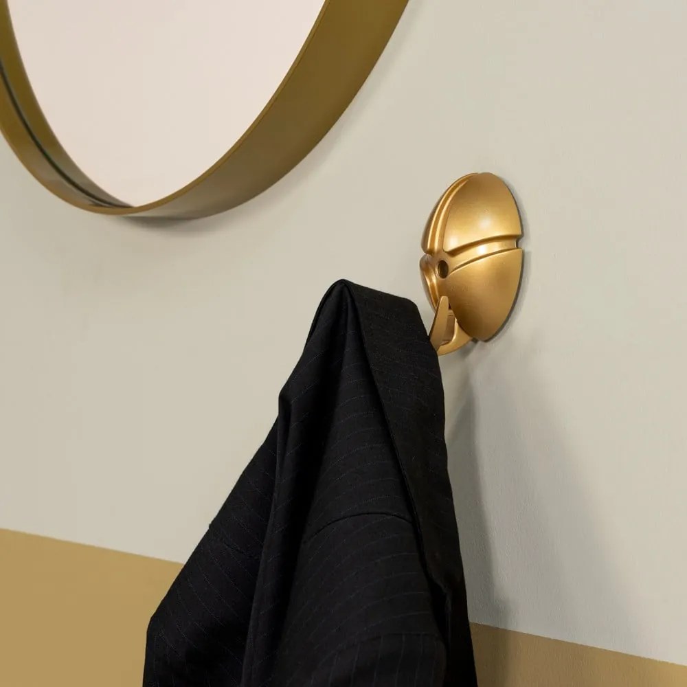 Ścienny plastikowy haczyk w kolorze złota Tick – Spinder Design