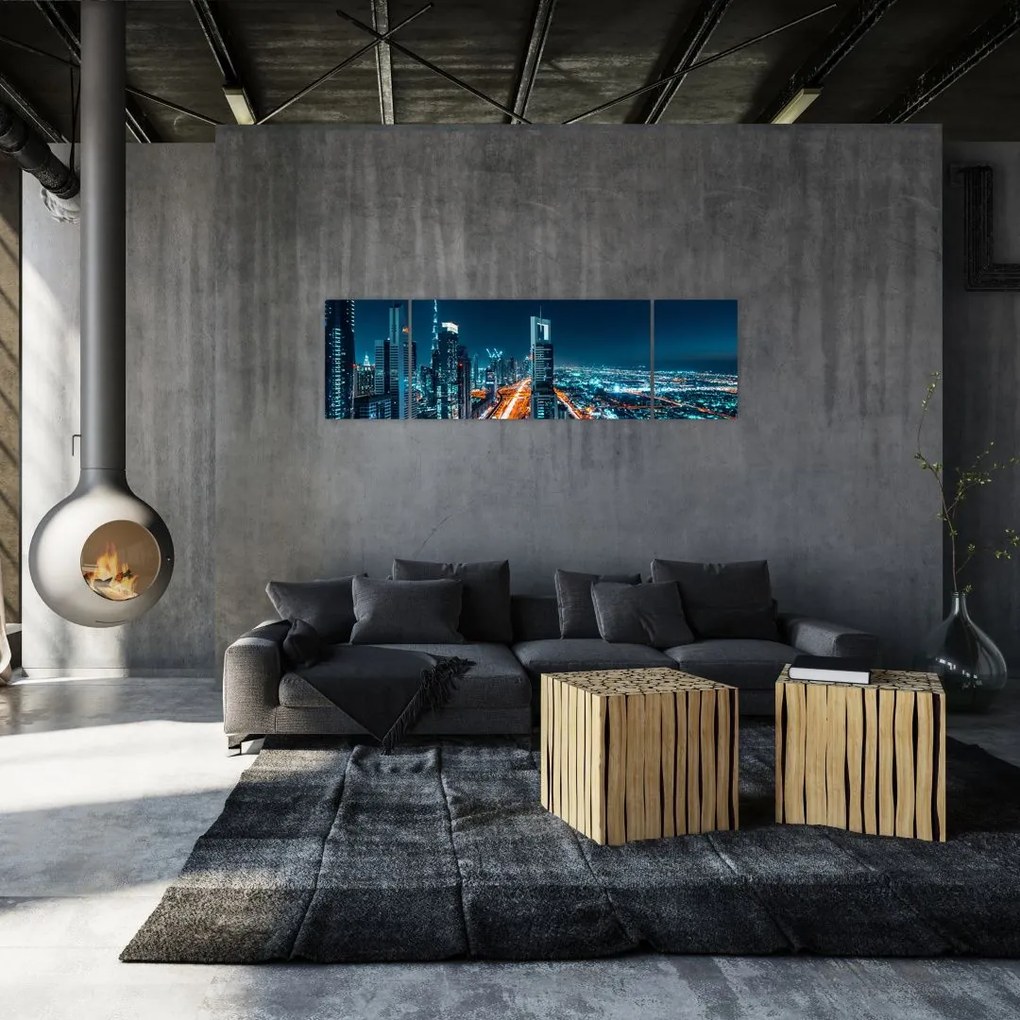 Obraz  - Noc w Dubaju (170x50 cm)