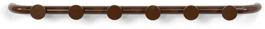 Ciemnobrązowy metalowy wieszak ścienny 75 cm Retro – Spinder Design