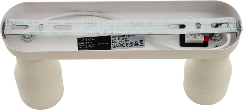 Okrągły plafon sufitowy beżowy GU10 50mm 2-punktowy - Stanley