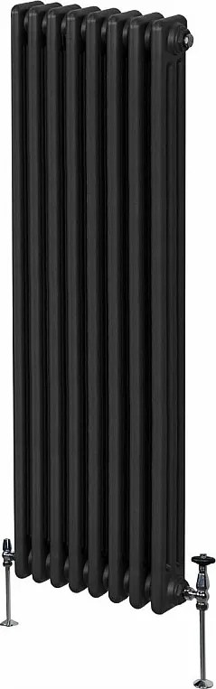 Tradycyjny grzejnik 3-kolumnowy - 1800 x 382 mm - czarny