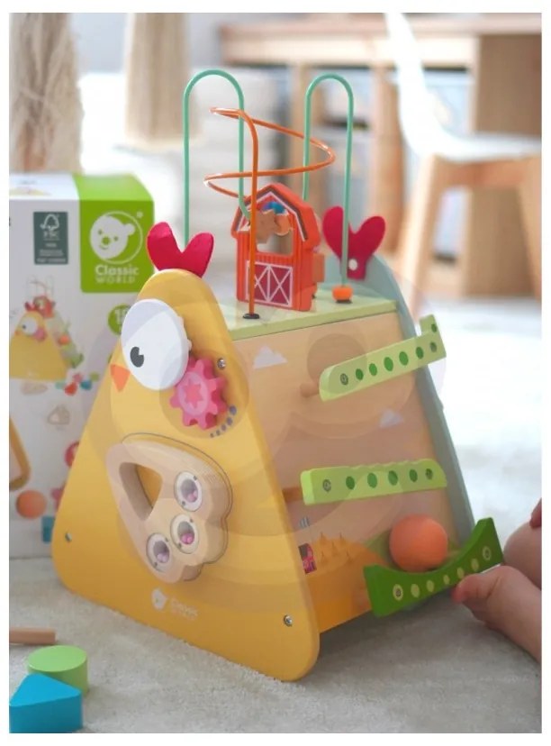 Classic world kostka montessori 10w1 szczęśliwa farma xxl