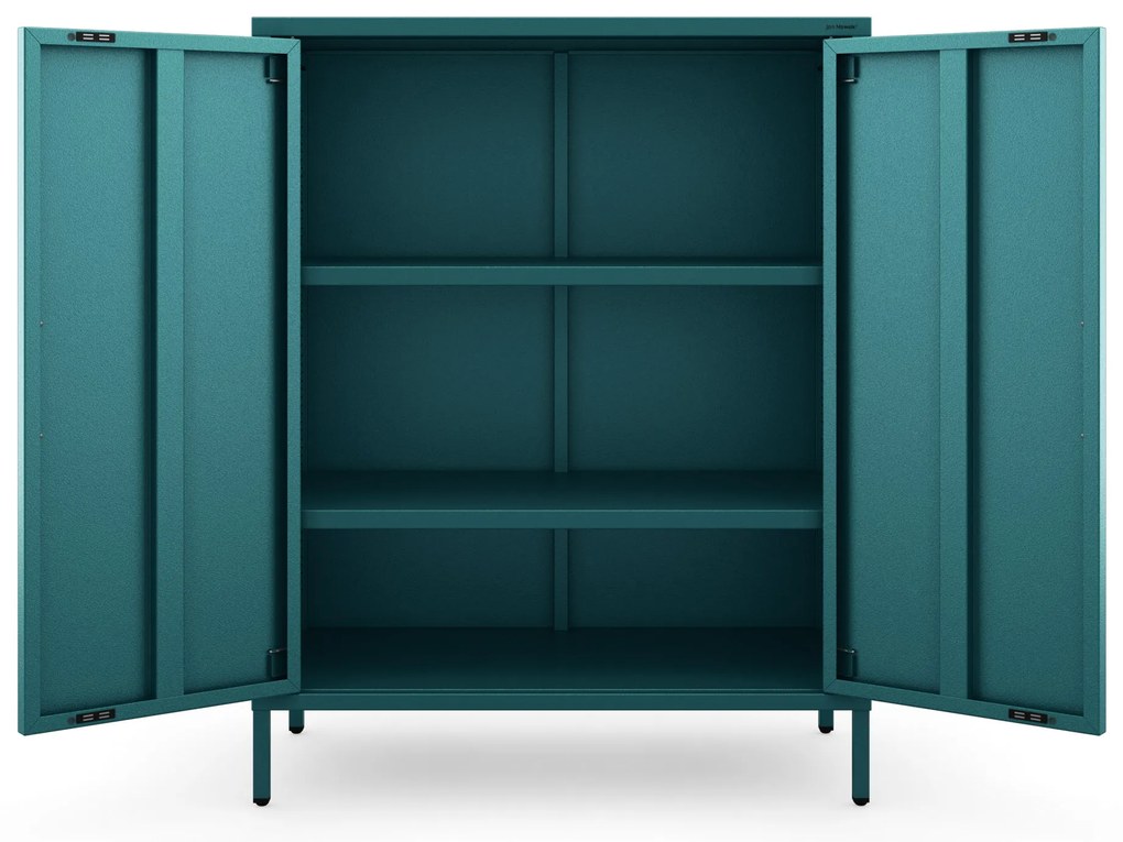 Szafka z półkami VITO, 800 x 1015 x 400 mm, Modern: morska