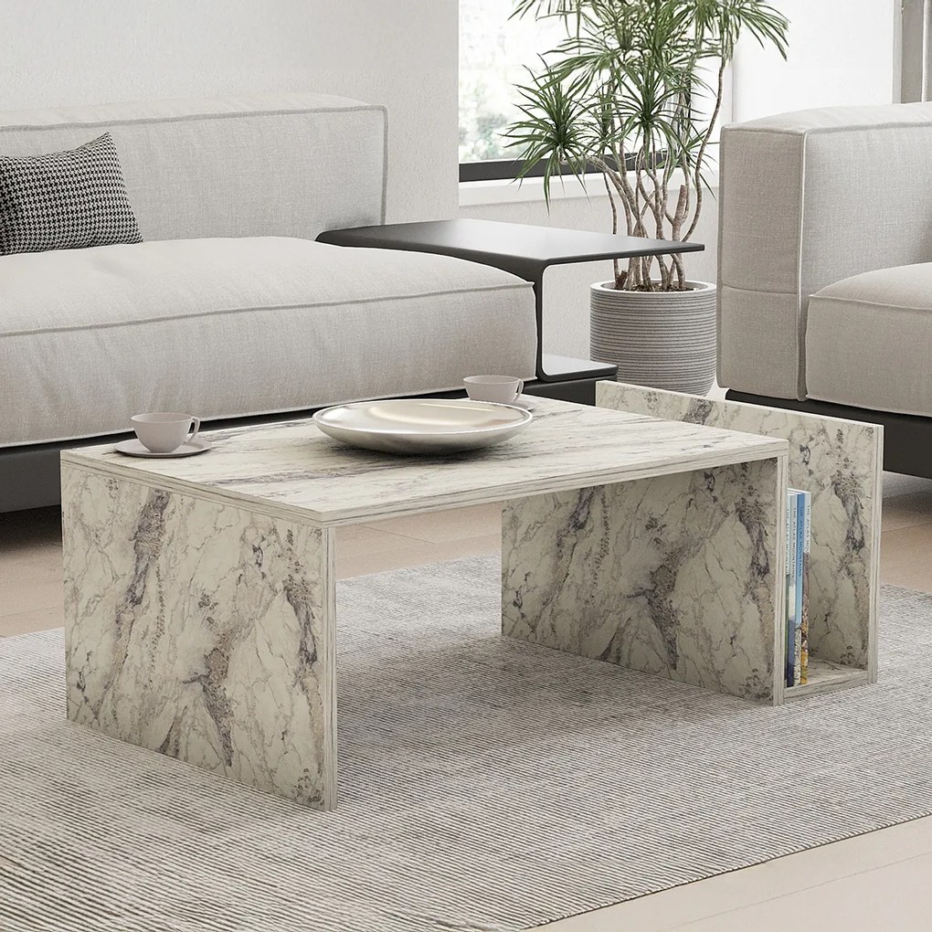 Stolik konferencyjny Memo Freesia Marble