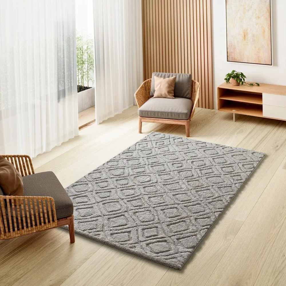 Szary dywan 126x190 cm Juno – Universal
