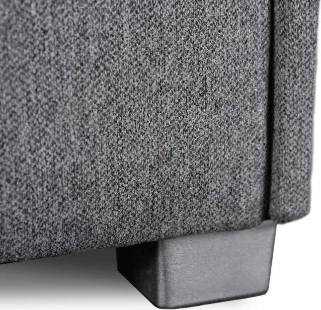 Łóżko Tapczan Młodzieżowe KARO 2 90x200 cm Narożne Szare