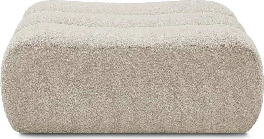 Beżowy podnóżek z materiału bouclé Azra – Bobochic Paris