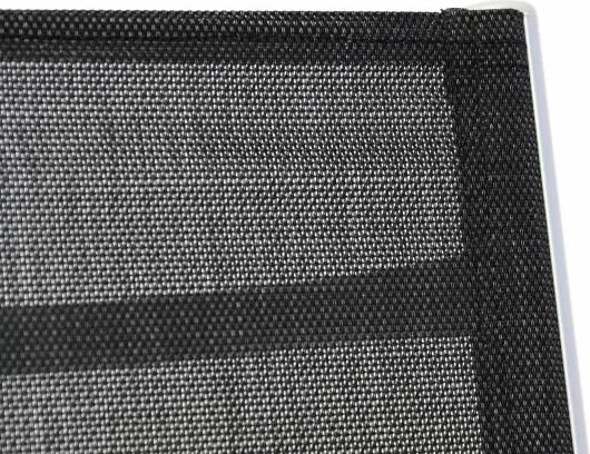 2x ustawialne krzesło ogrodowe z podnożnikiem - czarne