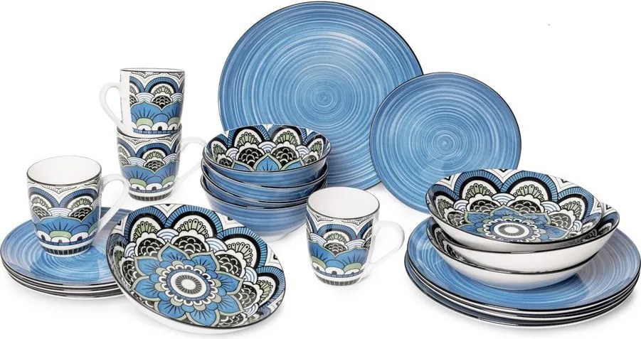 Naczynia porcelanowe w zestawie 20 sztuk Bonami Essentials Orient