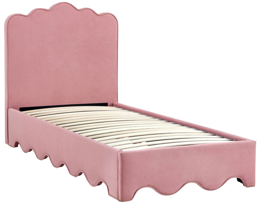 Łóżko tapicerowane 90x200 różowe 216/98/31-117 ORSO