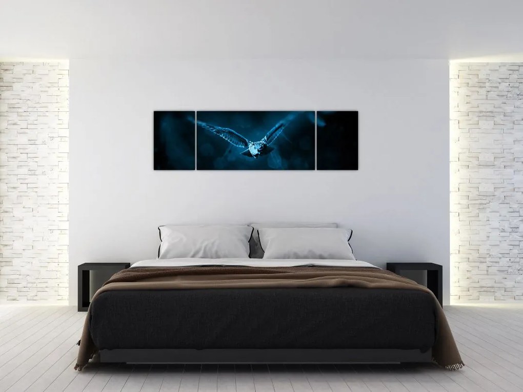 Obraz lecącej sowy (170x50 cm)