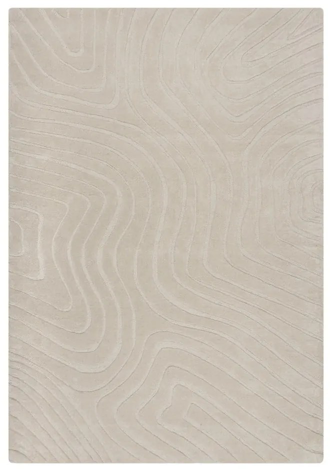 Kremowy wełniany dywan tkany ręcznie 120x170 cm Mesmerise Natural – Flair Rugs