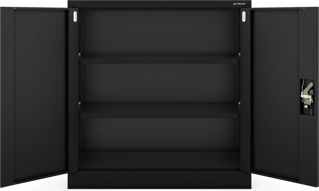 Szafka biurowa na dokumenty Beata 90x40x93 cm czarna