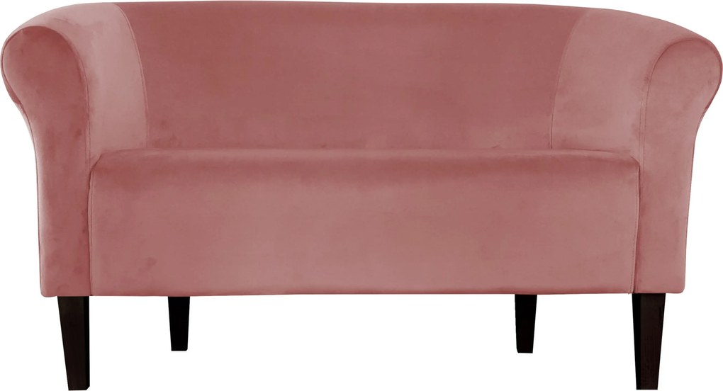 Sofa Milo tkanina Welur : Kolor nogi - Venge, Kolor tkaniny - VELVET - MG58, Typ tkaniny - Velvet, Wysokość nogi - 20 cm