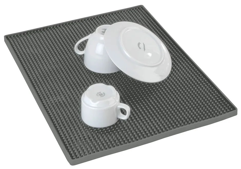 Szara gumowa podkładka do naczyń 40x30 cm Maxi – Wenko