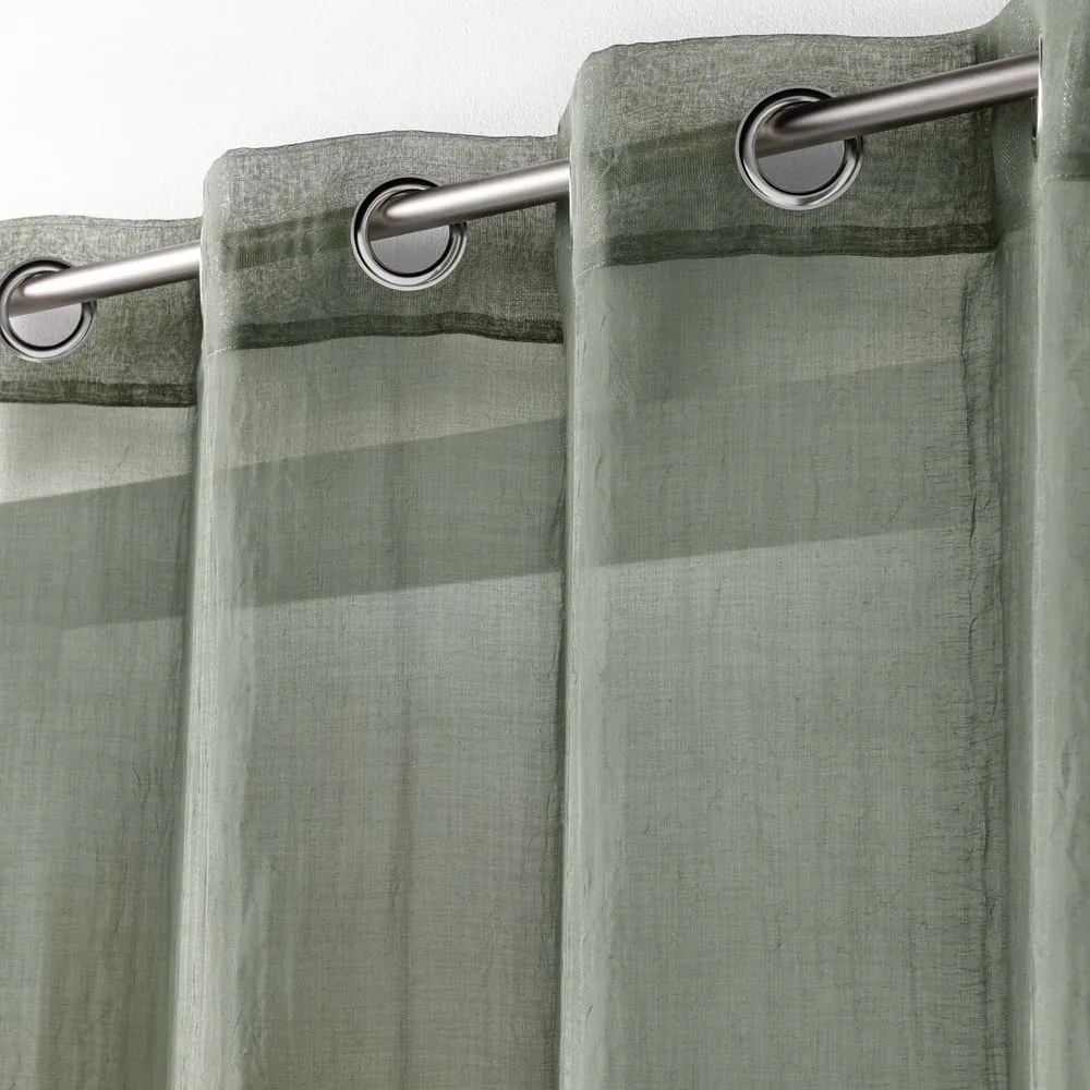 Firanka w kolorze khaki 140x280 cm Telma – douceur d'intérieur