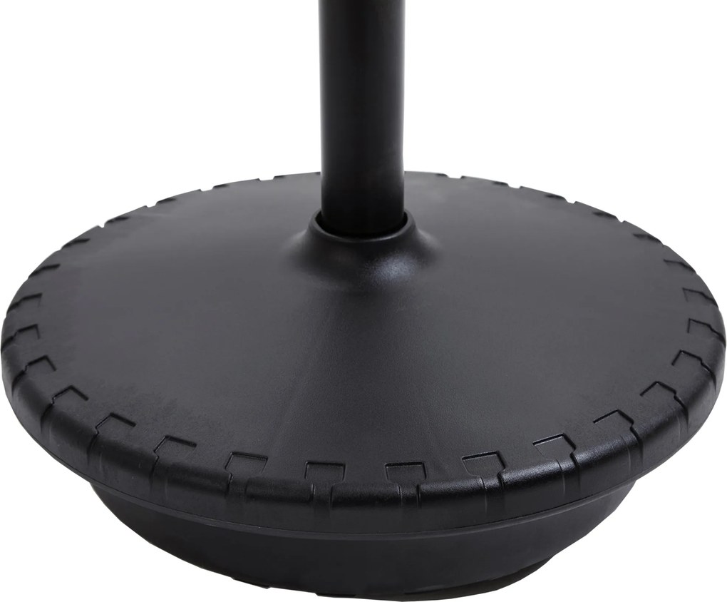 Vinsetto Stołek biurowy z funkcją obrotu, ergonomiczny stołek, regulowana wysokość 65,5-83,5 cm, 120° pochylenie, Szary