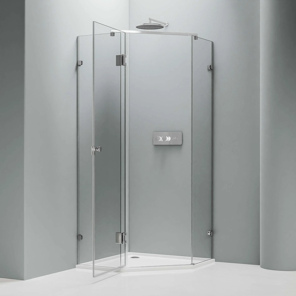 Kabina prysznicowa pięciokątna EX415 z brodzikiem