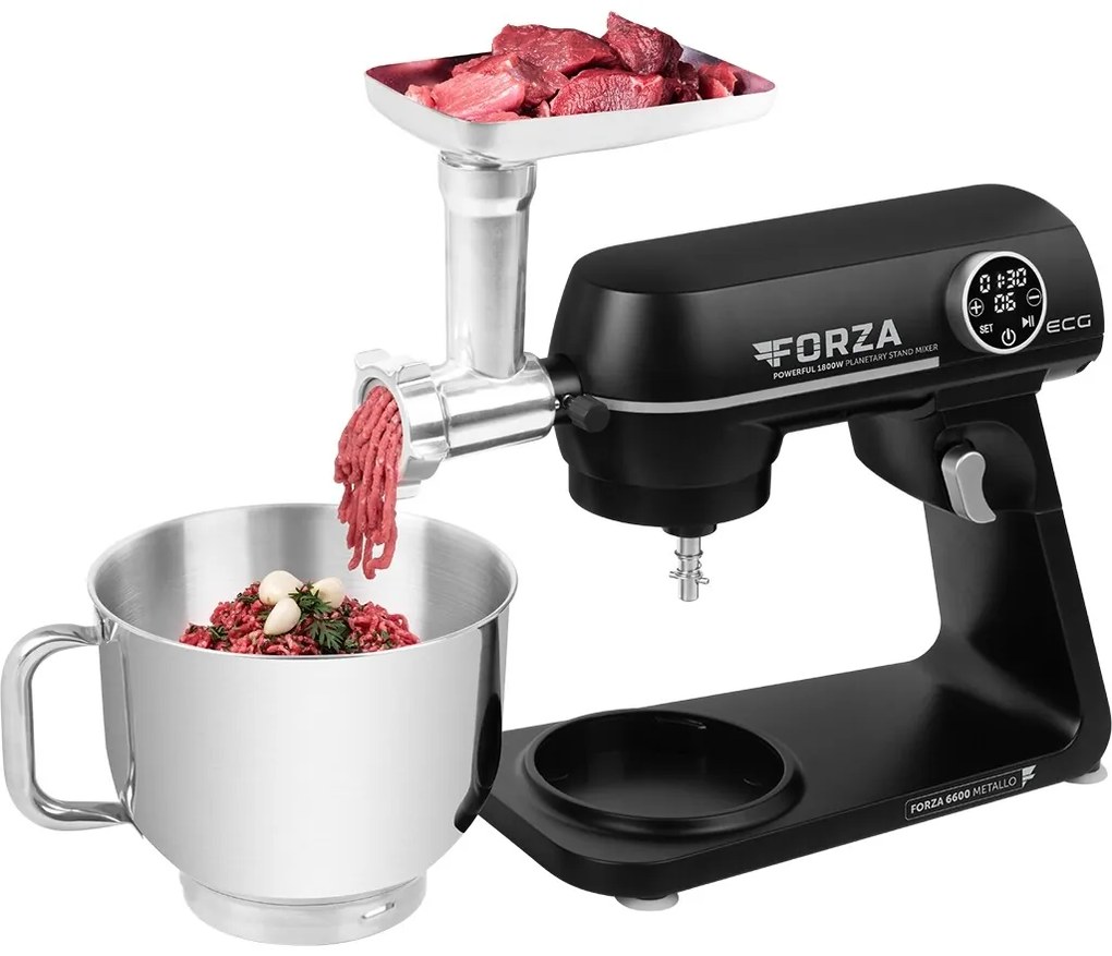 ECG Forza 6600 robot kuchenny Metallo Nero
