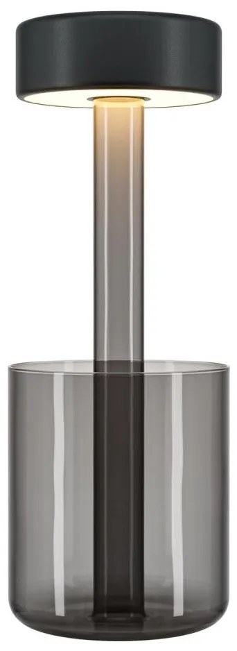 Maytoni MOD229TL-L3B3K3 - LED przenośna lampa stołowa 3W/5V czarno-szara, ściemn