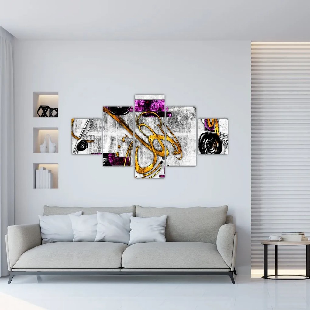 Obraz abstrakcji (125x70 cm)