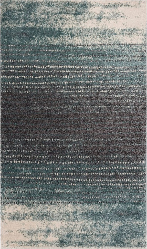 Dywan Modern Teal blue/dark grey 160x230cm