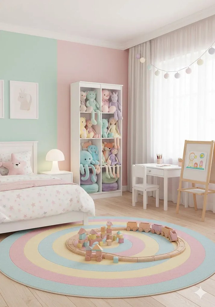 Biały regał na zabawki do pokoju dziecięcego P5-A41