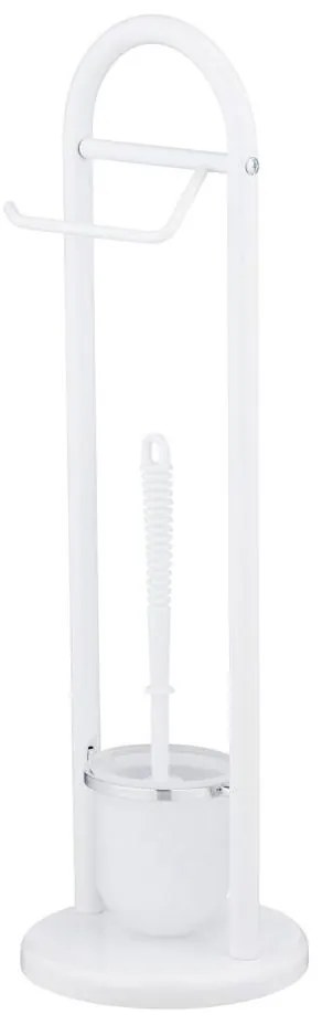 WENKO 17092100 - Szczotka do WC SIENA 19x63 cm biała/satyna