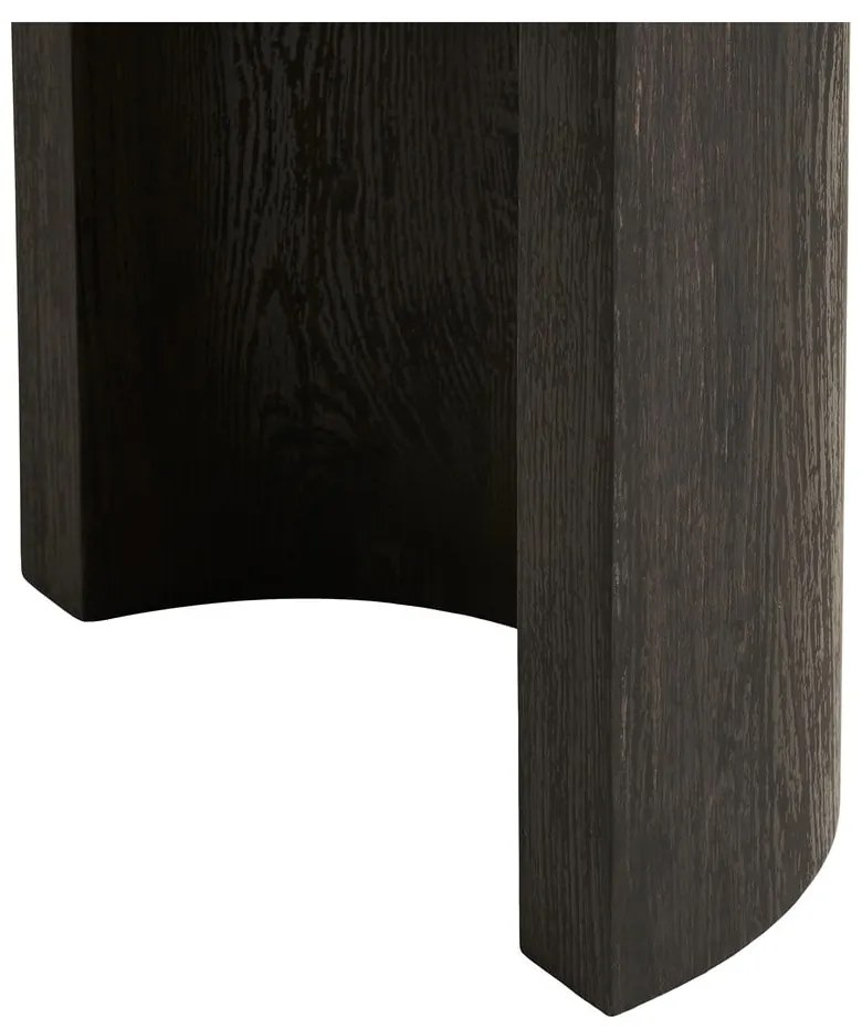 Ciemnobrązowa konsola w dekorze dębu 38x114 cm Bibione – House Nordic