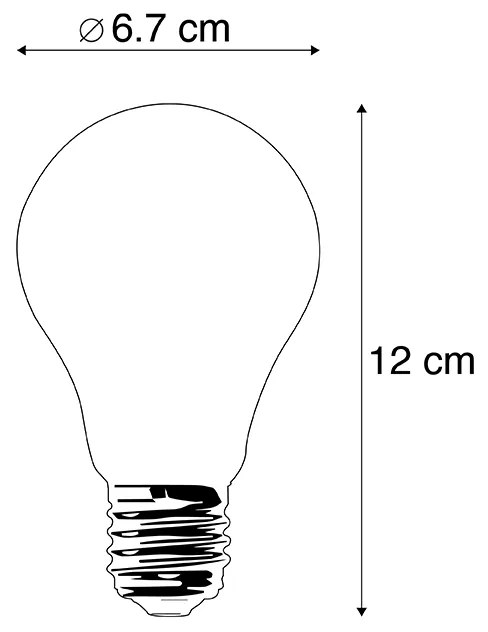 Zestaw 5 żarówek LED E27 A67 Opal 8W 900lm 2700K