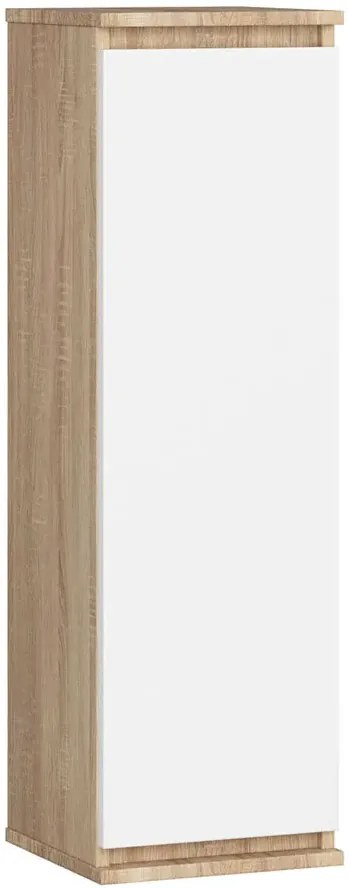 Nowoczesna szafka wisząca dąb sonoma + biały C5-F28