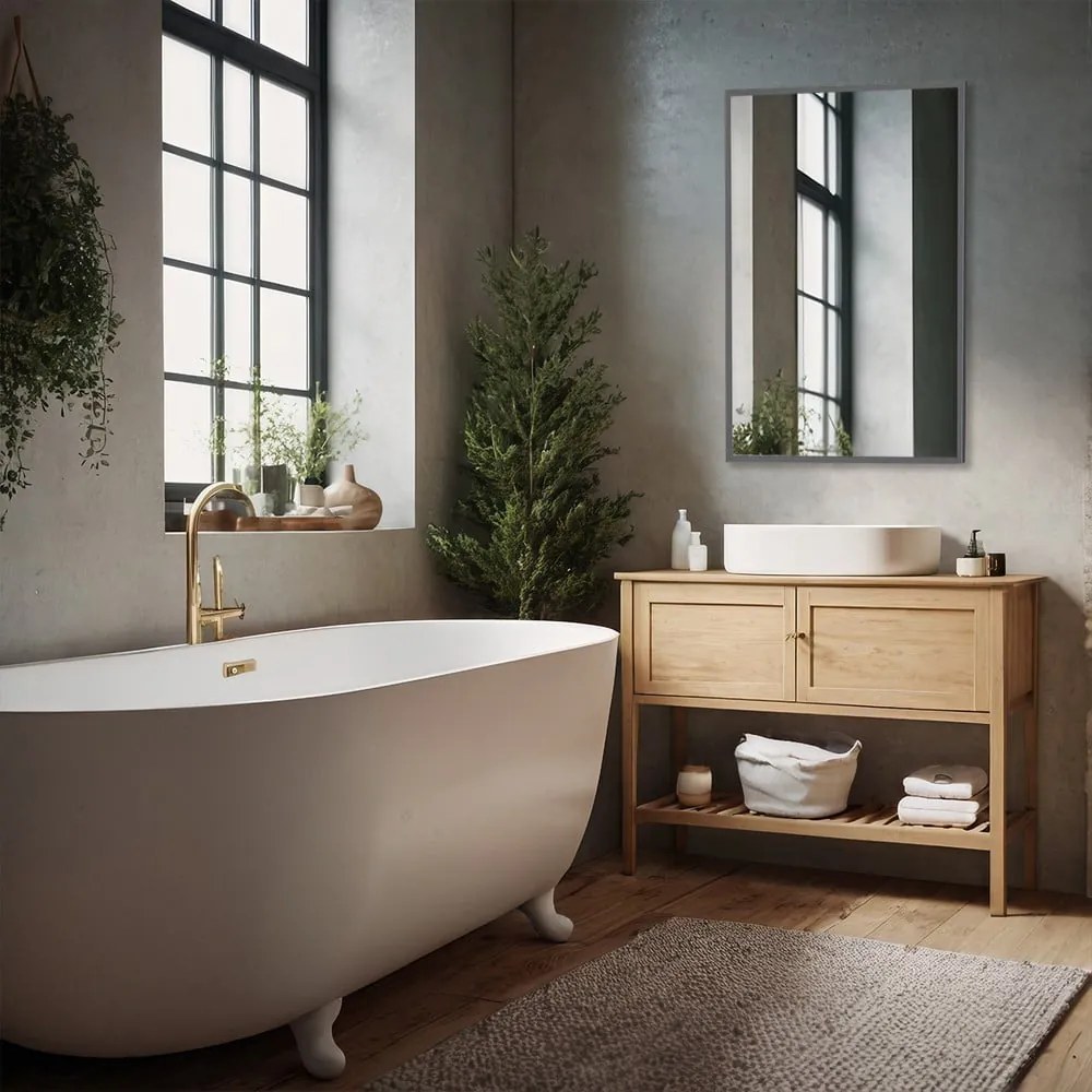 Lustro ścienne 52x72 cm Grey – knor