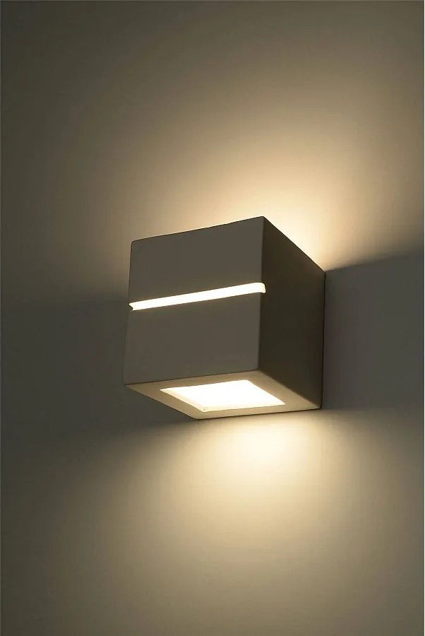 Kinkiet ceramiczny LEO LINE biały