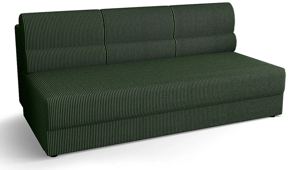 Zielona rozkładana sofa z pojemnikiem D7-B01