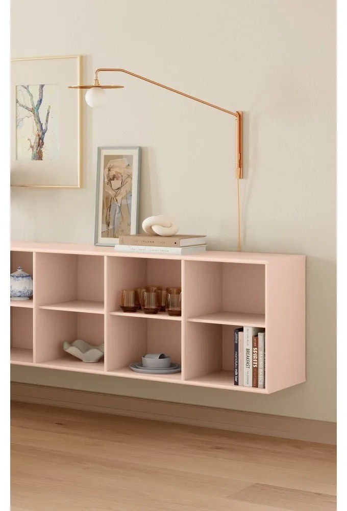 Jasnoróżowy regał wiszący 176x61x42 cm Mistral – Hammel Furniture