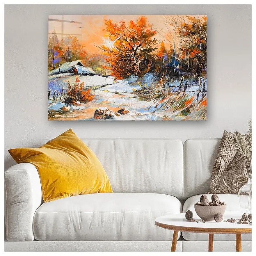 Szklany obraz 100x70 cm Winter – Wallity