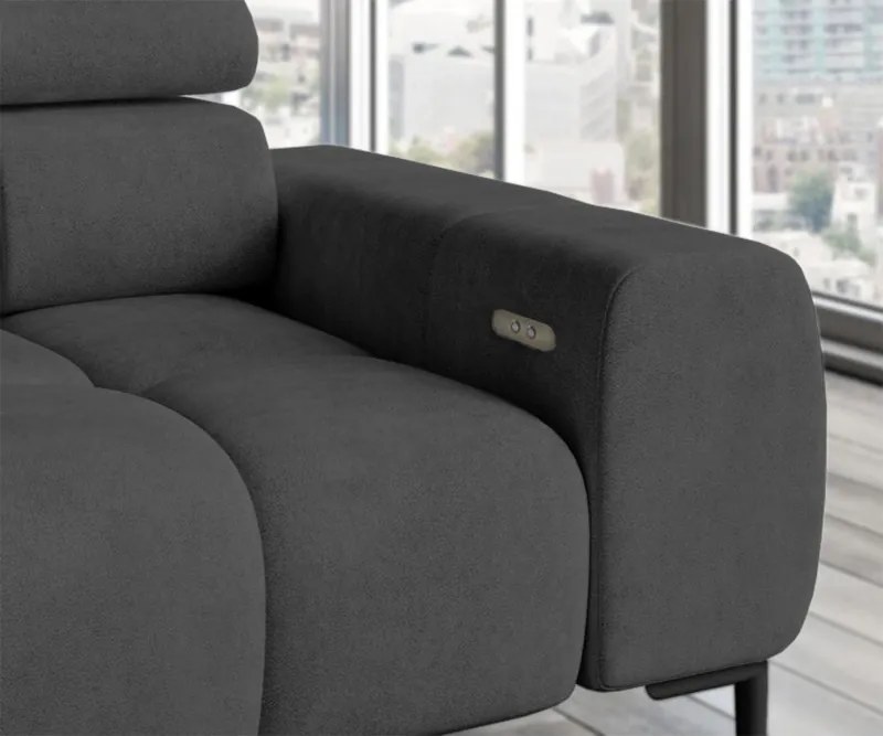 Narożnik PLAZA L Prawostronny w tkaninie Solar 96 WERSAL