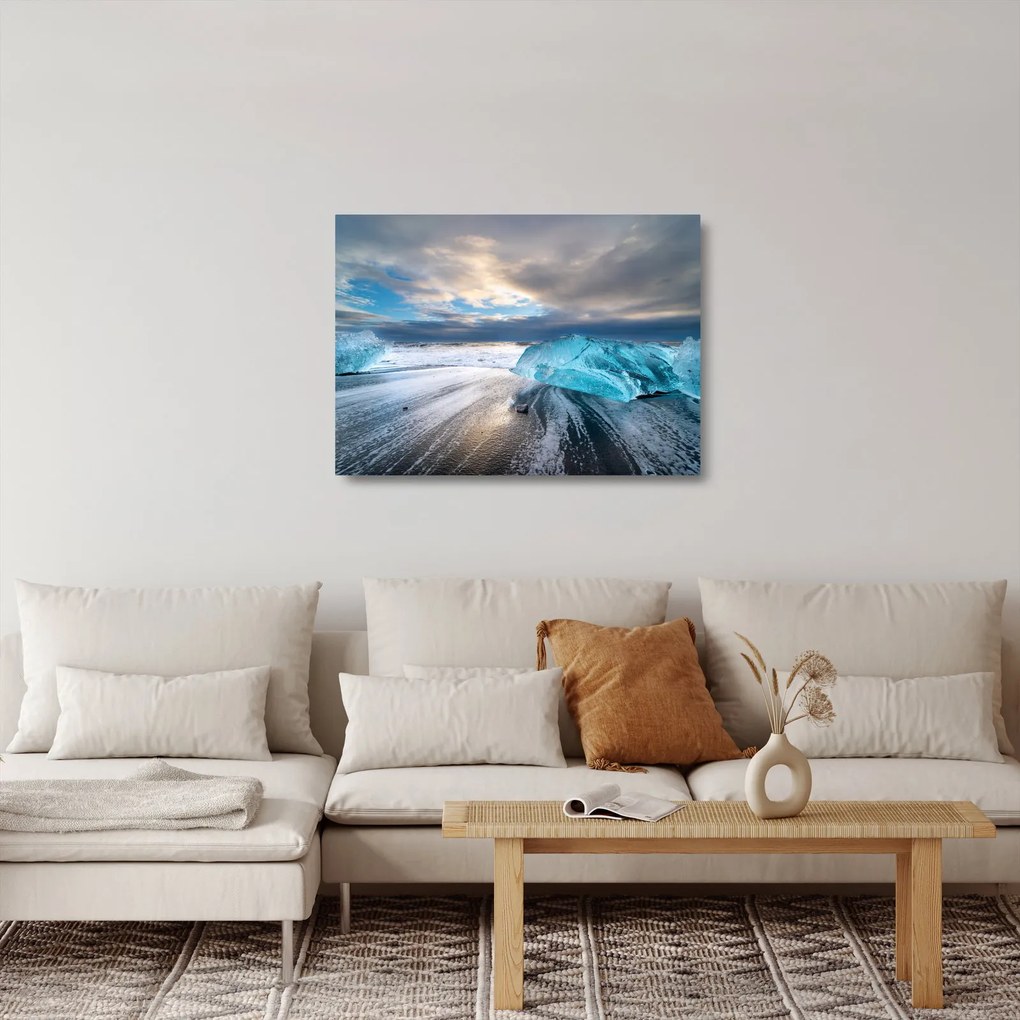Obraz na szkle - Diamond Beach (70x50 cm)
