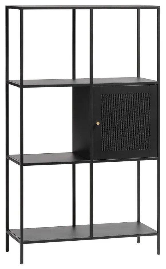 Czarny metalowy regał 80x138 cm Malibu – Unique Furniture