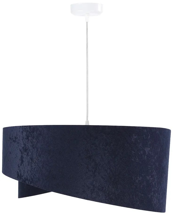 Granatowo-srebrna asymetryczna lampa wisząca - 3X EX985 P7-E25