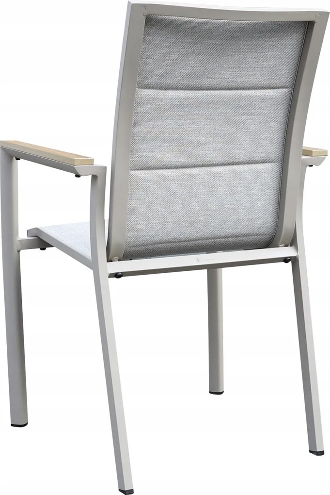 3587W-BE Krzesło Ogrodowe Beżowe 56x65x88 cm Beżowa Szybkoschnąca Tkanina Nowoczesny
