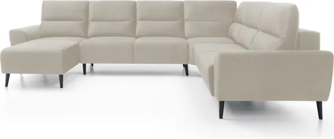 Narożnik BOSCO XL zestaw z elektryczną funkcją regulacji tkanina Monolith 02 Beżowy WERSAL