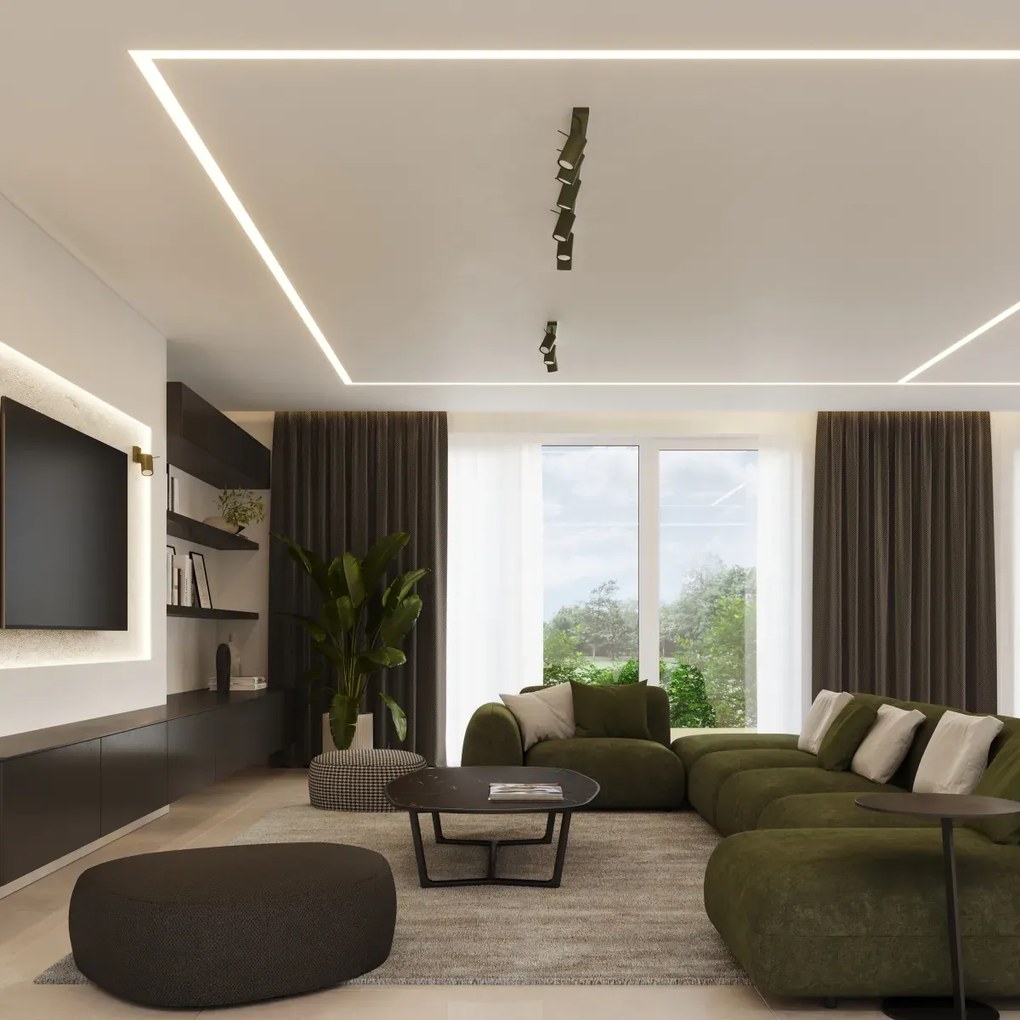 Kinkiet RING zielony oliwkowy SOLLUX LIGHTING