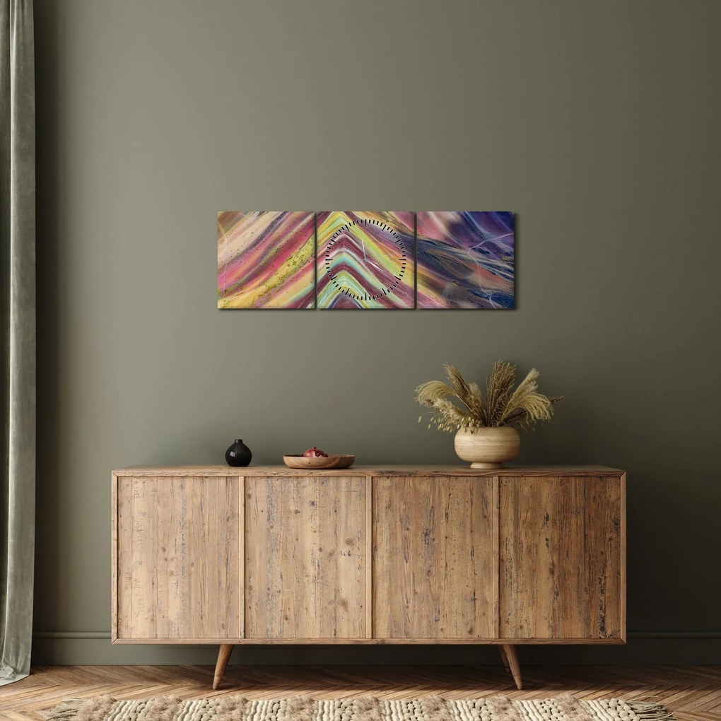Obraz - Panorama (z zegarem) (90x30 cm)